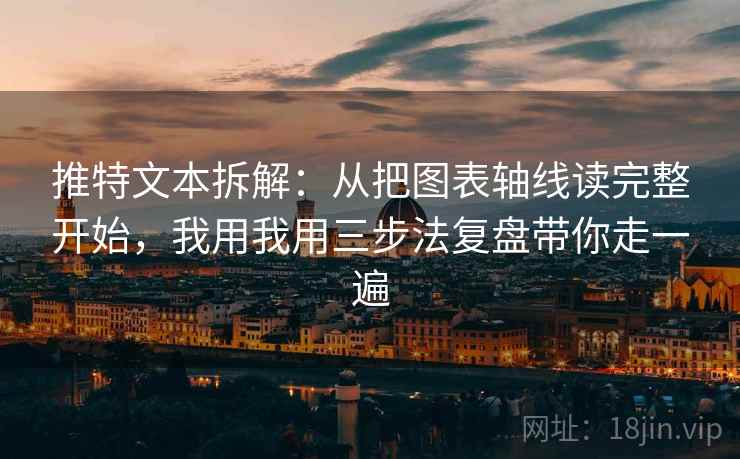 推特文本拆解:从把图表轴线读完整开始,我用我用三步法复盘带你走一遍